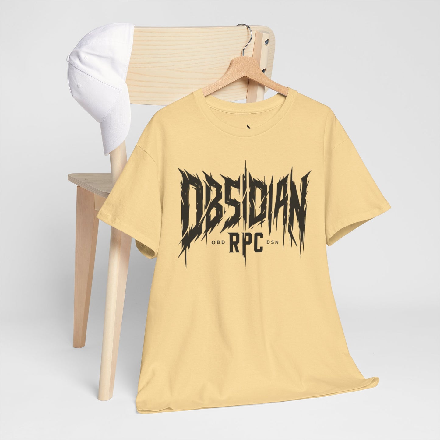 Obsidian Warrior Graphic Unisex Heavy Cotton Tee - Bold Streetwear for Gamers