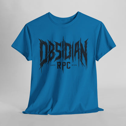 Obsidian Warrior Graphic Unisex Heavy Cotton Tee - Bold Streetwear for Gamers