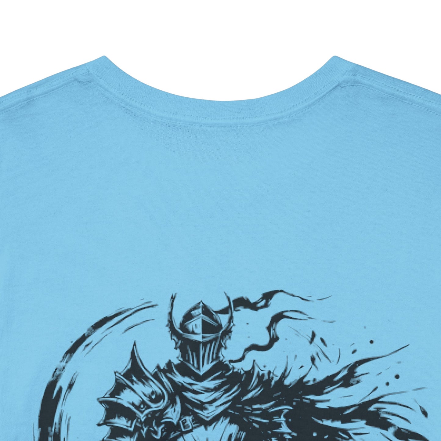 Obsidian Warrior Graphic Unisex Heavy Cotton Tee - Bold Streetwear for Gamers