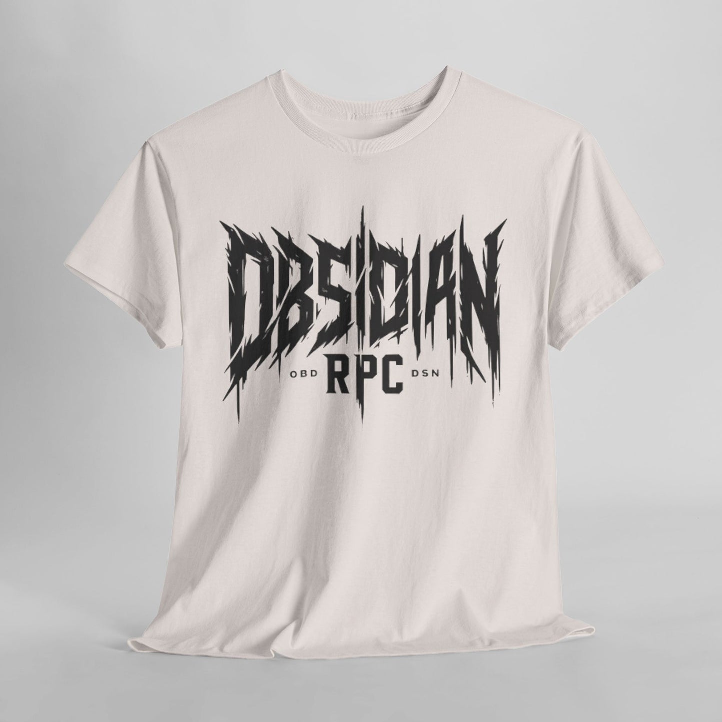 Obsidian Warrior Graphic Unisex Heavy Cotton Tee - Bold Streetwear for Gamers