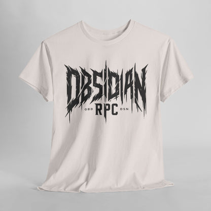 Obsidian Warrior Graphic Unisex Heavy Cotton Tee - Bold Streetwear for Gamers