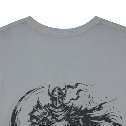 Obsidian Warrior Graphic Unisex Heavy Cotton Tee - Bold Streetwear for Gamers