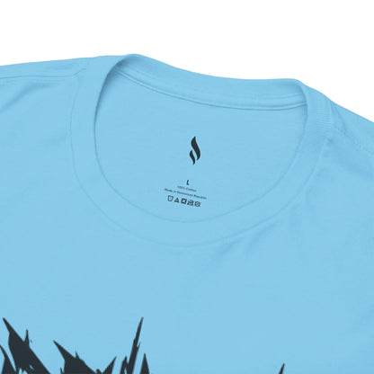 Obsidian Warrior Graphic Unisex Heavy Cotton Tee - Bold Streetwear for Gamers